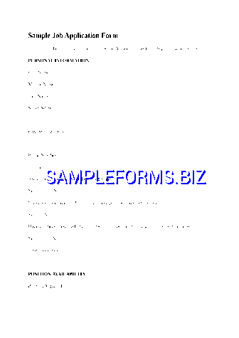 Sample Job Application 1 doc pdf free